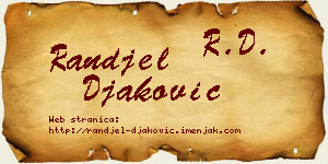 Ranđel Đaković vizit kartica